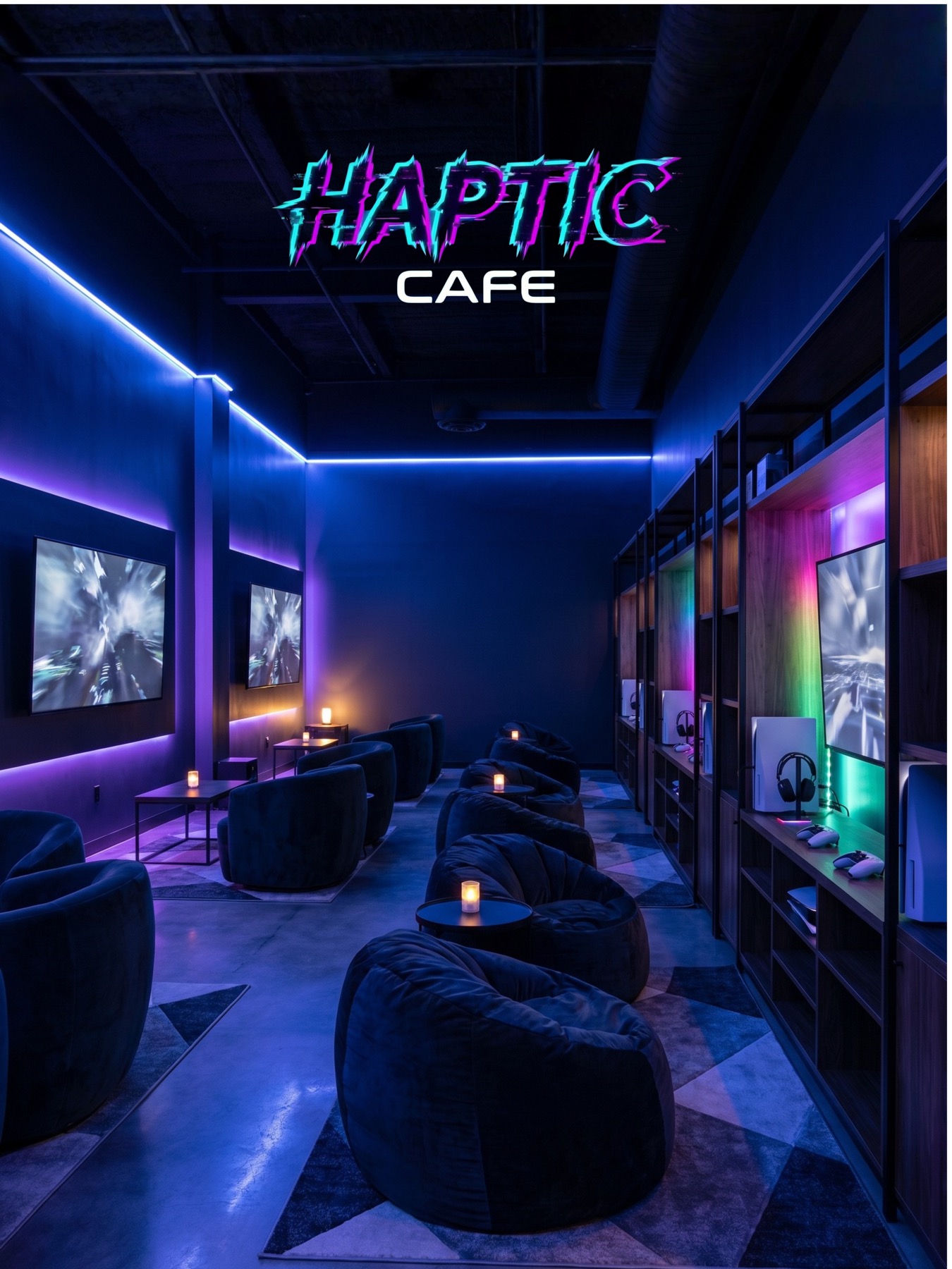 Haptic Cafe PS5 gaming lounge